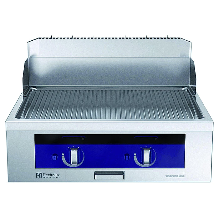 Gamma cottura modulare<br>thermaline 90 – Fry Top a gas un modulo, alzatina, 1 lato operatore