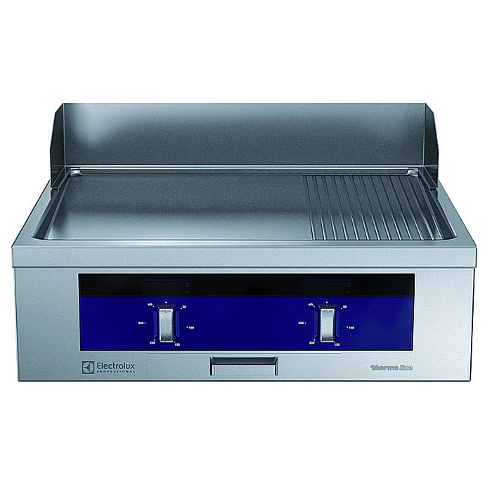 Gamma cottura modulare<br>thermaline 90 – Fry Top elettrico un modulo, mezzo rigato, 1 lato operatore