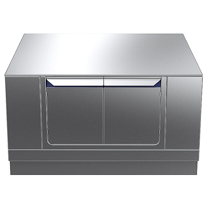 Gamma cottura modulare<br>thermaline 90 - Vano passante 4 porte, GN, H2, 2 lati operatore L= 1200mm H 450