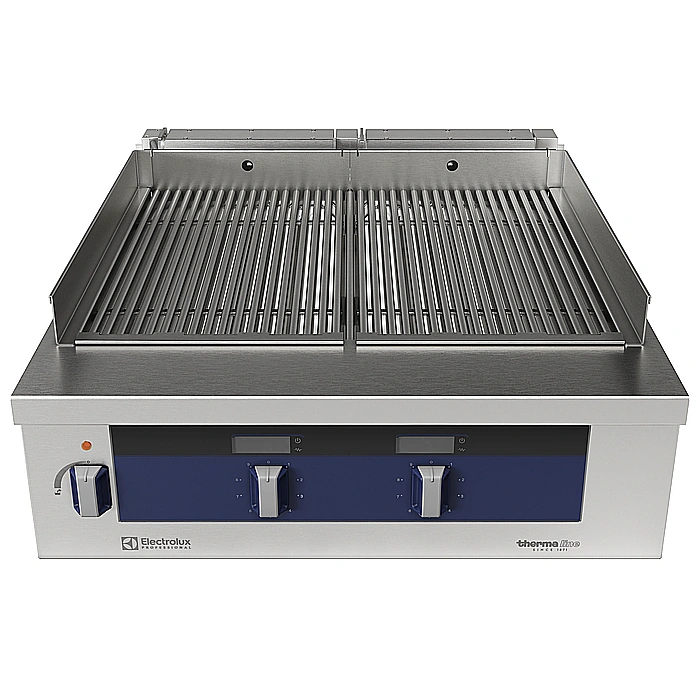 Gamma cottura modulare<br>thermaline 90 - Griglia elettrica un modulo, alzatina, 1 lato operatore