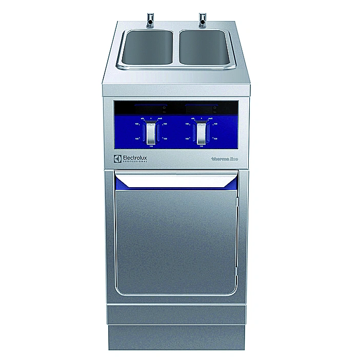 Gamma cottura modulare<br>thermaline 90 – Cuocipasta elettrico, 2 vasche da 5 lt, 1 lato operatore, profilo standard