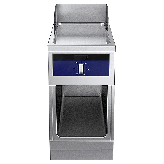 Gamma cottura modulare<br>thermaline 90 - Fry Top elettrico piastra liscia al cromo, 1 lato operatore, alzatina H=800