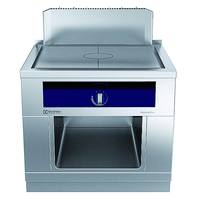 Gamma cottura modulare<br>thermaline 90 - Tuttapiastra a gas French, con alzatina posteriore, 1 lato operatore H 700