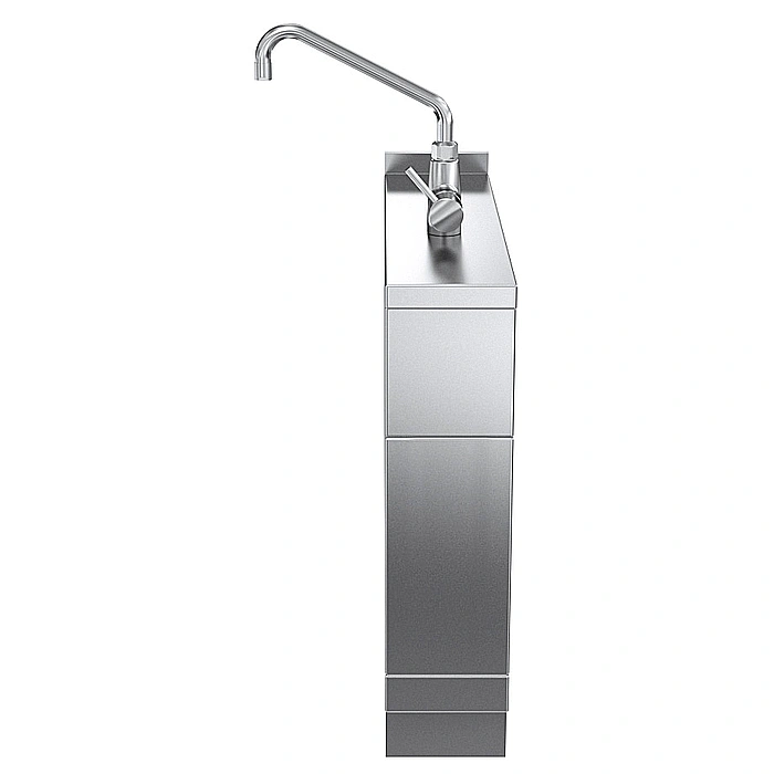 Gamma cottura modulare<br>thermaline 90 - Colonnina acqua con leva, 1 lato operatore, alzatina H 800