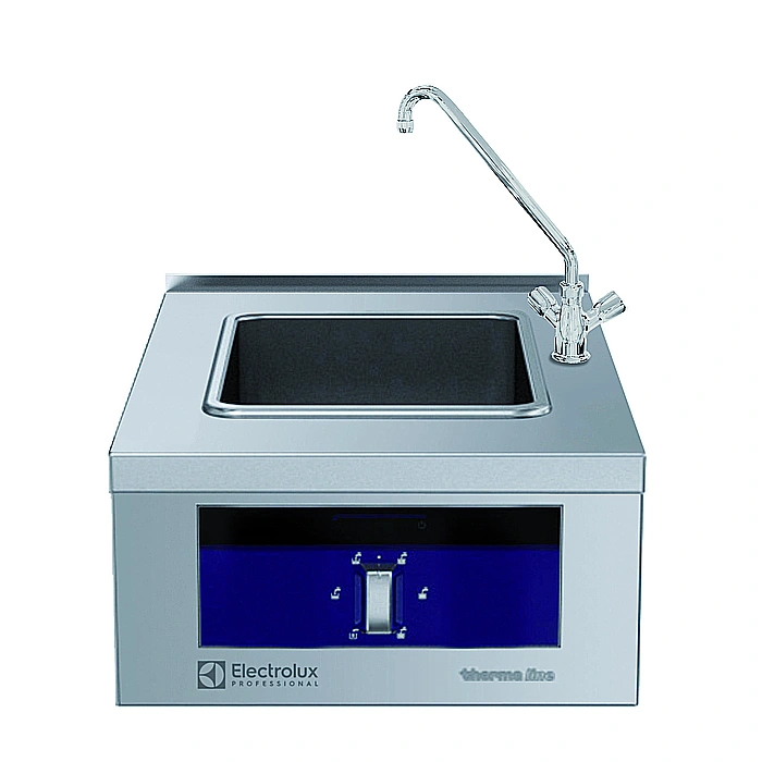 Gamma cottura modulare<br>thermaline 90 - Bagnomaria elettrico top, GN 1/1, rubinetto destro, alzatina, 1 lato operatore