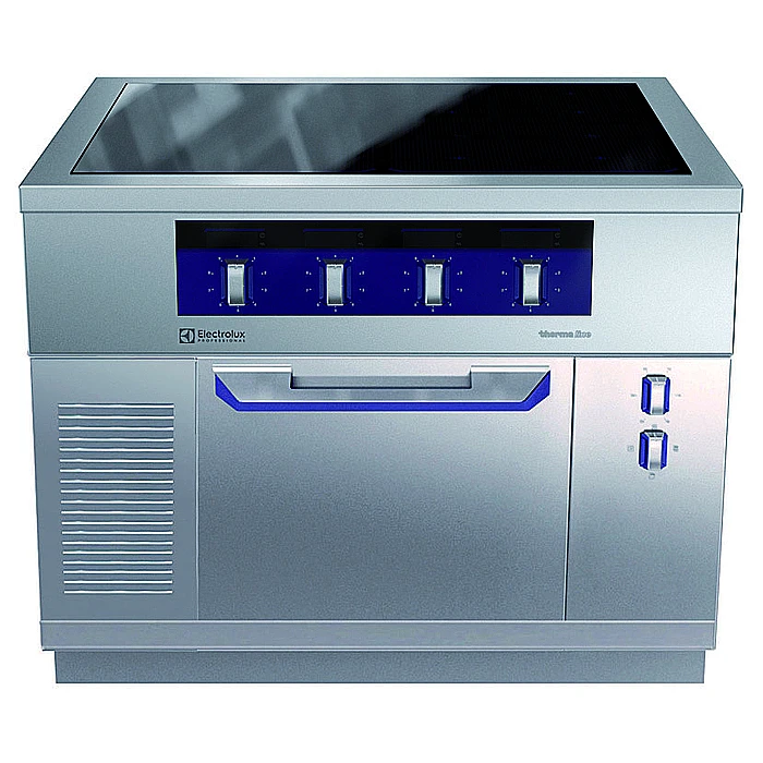 Gamma cottura modulare<br>Piano ad induzione 4 zone, su forno elettrico statico passante - 2 lati operatore
