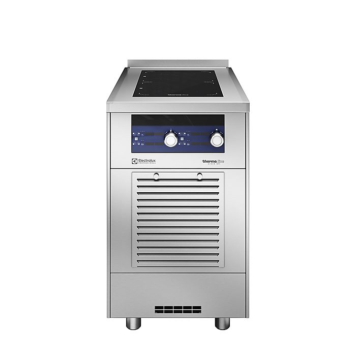 Gamma cottura modulare<br>Piano ad induzione tuttasuperficie 2 zone, vano chiuso, 1 lato operatore, alzatina, 500x900x800h mm