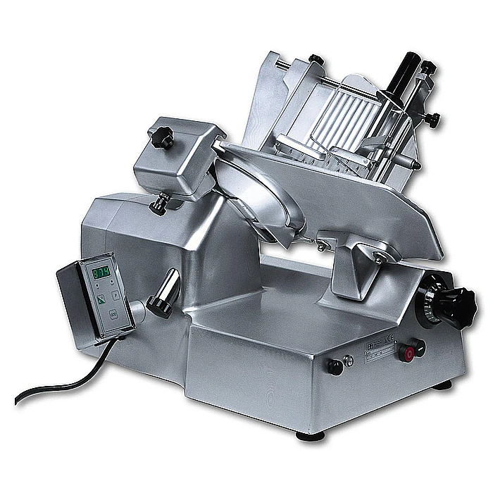 Affettatrici<br>MSGA - Affettatrice a gravità 300 mm trasmissione a ingranaggi, automatica