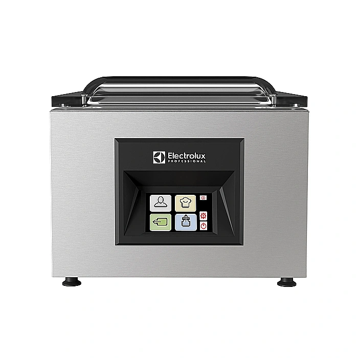 Vakuummaskin<br>Vakuumförpackningsmaskin, bänkmodell, 20m³/timme. touch-display.