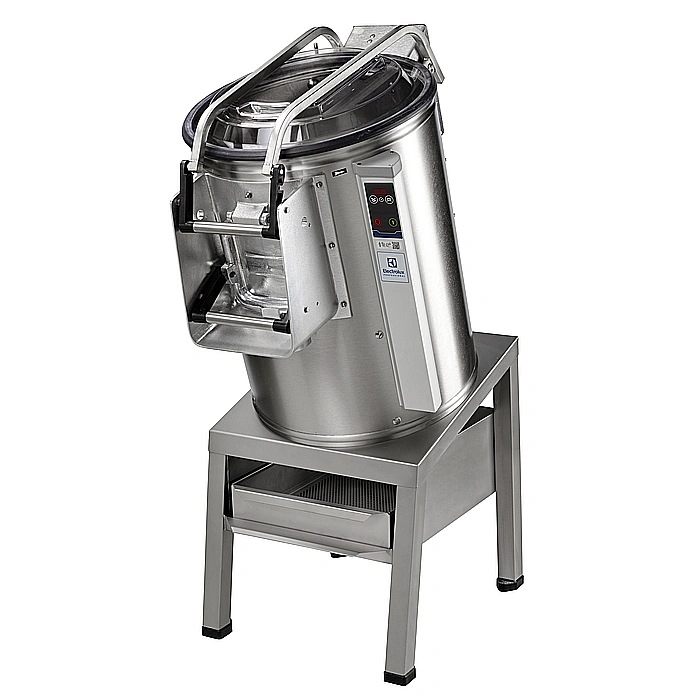 Pelatrici verdure<br>Ti25 - Pelatrice verdure 25 kg - disco & cilindro abrasivi, tavolo filtro integrato, elettrovalvola