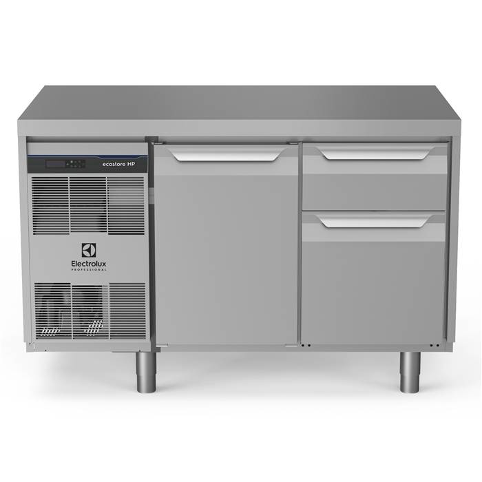 ecostore HP Premium<br>Tavolo refrigerato 290lt,1 porta,1/3 e 2/3 cassetti,-2+10°C, AISI 304