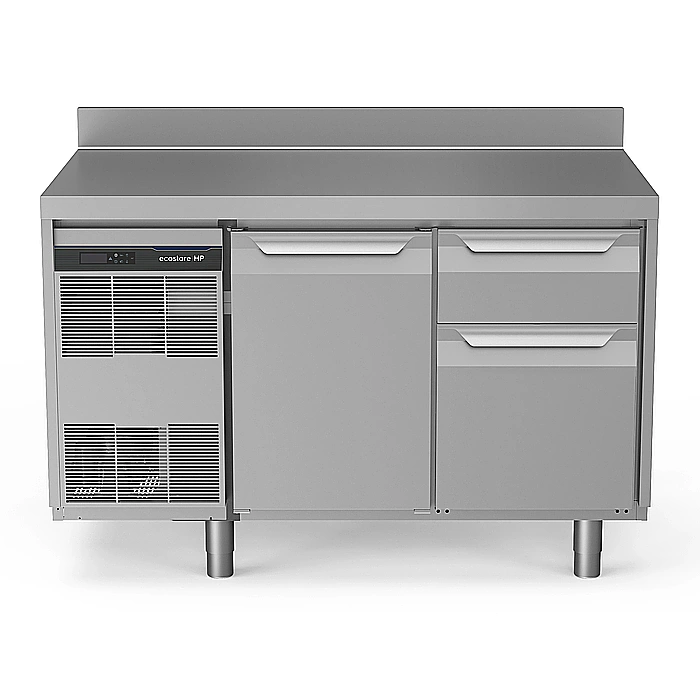 ecostore HP Premium<br>Tavolo refrigerato,290lt,1 porta,1/3 e 2/3 cassetti,-2+10°C, alzatina