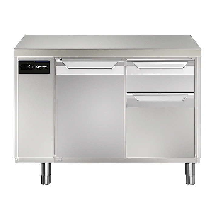 ecostore HP Premium<br>Tavolo refrigerato 290lt,1 porta,1/3 e 2/3 cassetti,-2+10°C, remoto