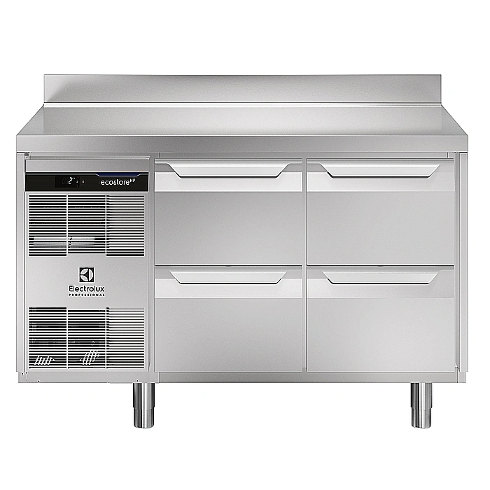 ecostore HP Premium<br>Tavolo refrigerato 290lt, 4 cassetti, -2+10°C, alzatina