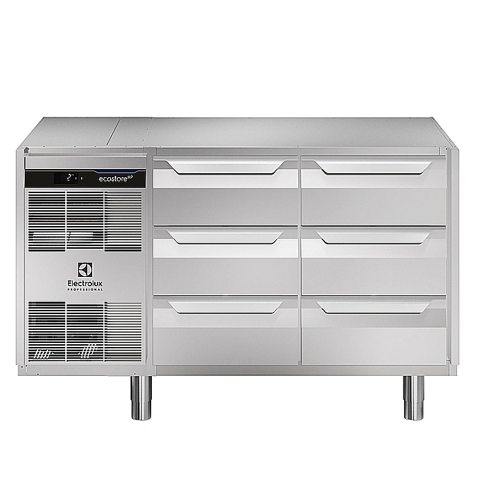 Digital kylbänk<br>Kylbänk, Ecostore HP 6x1/3 lådor. Endast ram. Utan topp