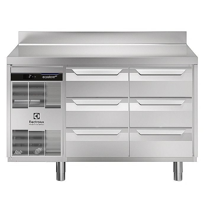 ecostore HP Premium<br>Tavolo refrigerato 290lt, 6x1/3 cassetti, -2+10°C, alzatina