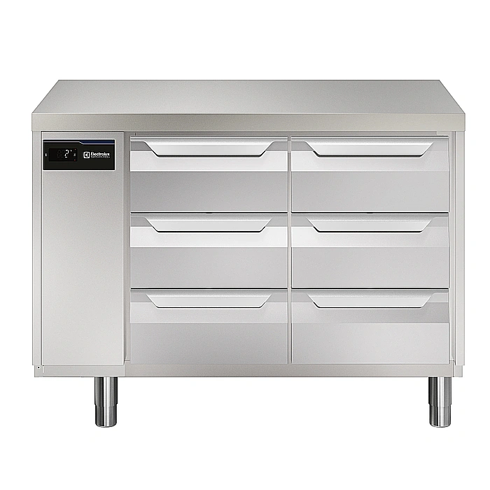 ecostore HP Premium<br>Tavolo refrigerato 290lt, 6x1/3 cassetti, -2+10°C, remoto