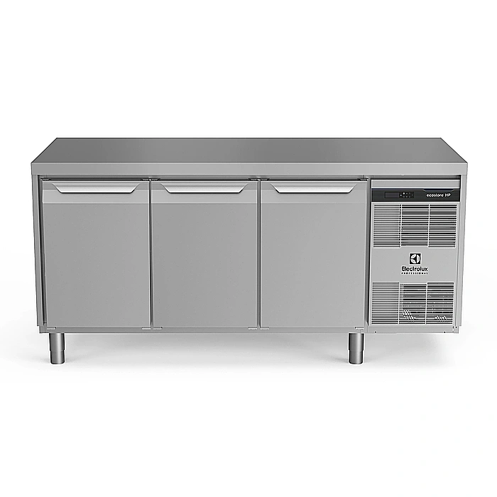 ecostore HP Premium<br>Tavolo freezer 440lt, 3 porte, -22-15°C, unità refrigerante a dx