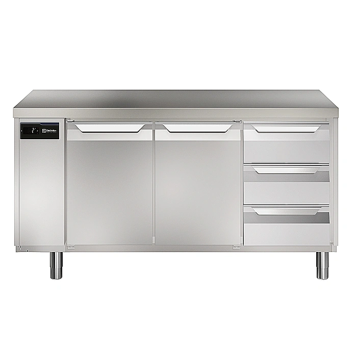 ecostore HP Premium<br>Tavolo refrigerato 440lt, 2 porte, 3x⅓ cassetti, -2+10°C, remoto