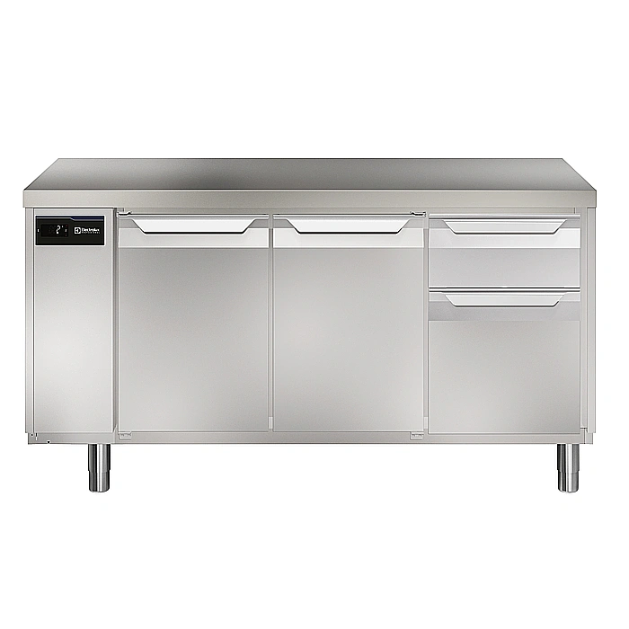 ecostore HP Premium<br>Tavolo refrigerato 290lt, 2 porte, 1/3 e 2/3 cassetti, -2+10°C, remoto