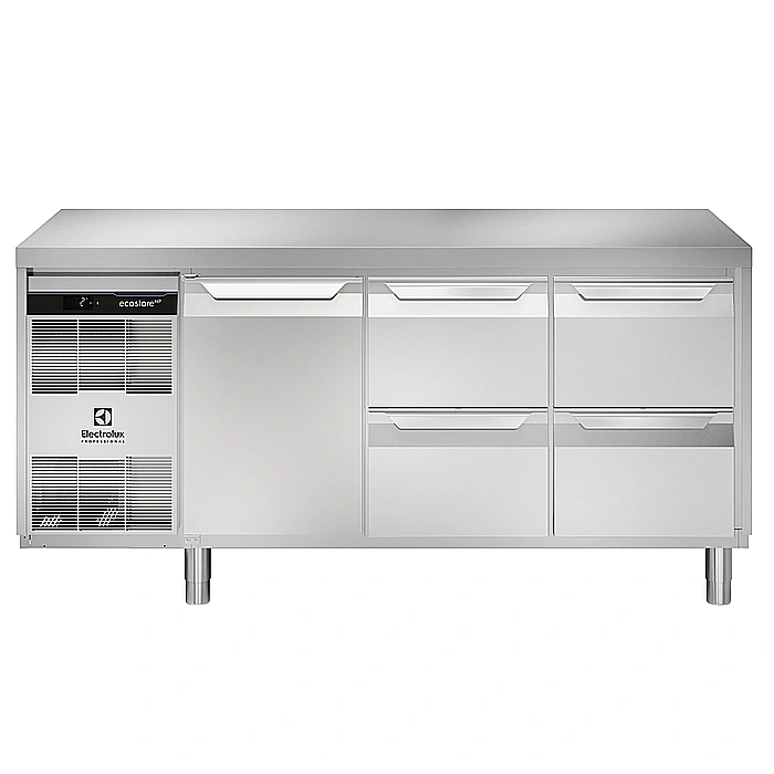 ecostore HP Premium<br>Tavolo refrigerato 440lt, 1 porta, 4 cassetti, -2+10°C