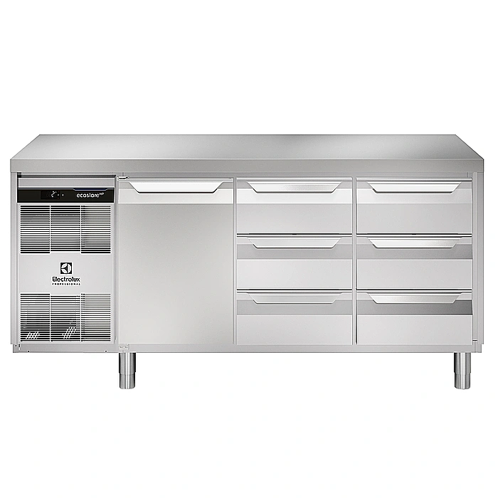 ecostore HP Premium<br>Tavolo refrigerato 440lt, 1 porta, 6x⅓ cassetti, -2+10°C