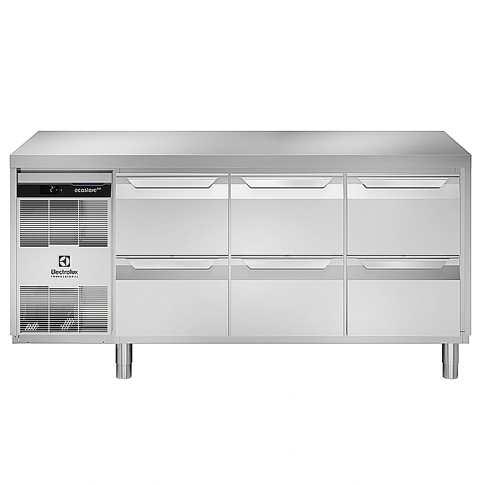 ecostore HP Premium<br>Tavolo refrigerato 440lt, 6 cassetti, -2+10°C