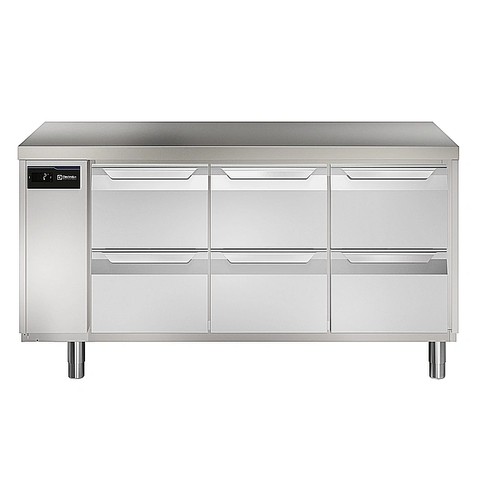 ecostore HP Premium<br>Tavolo refrigerato 440 litri, 6 cassetti, -2+10°C, AISI 304, remoto