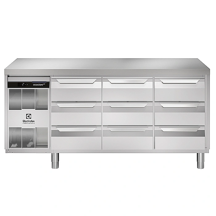 ecostore HP Premium<br>Tavolo refrigerato 440lt, 9x⅓ cassetti, -2+10°C