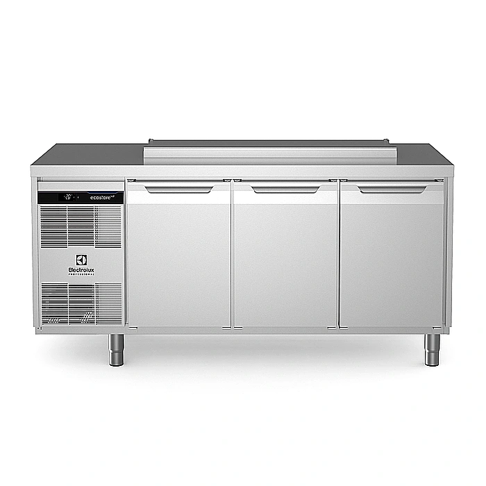 ecostore HP Premium<br>Tavolo refrigerato 440lt, 3 porte, saladette, con foro