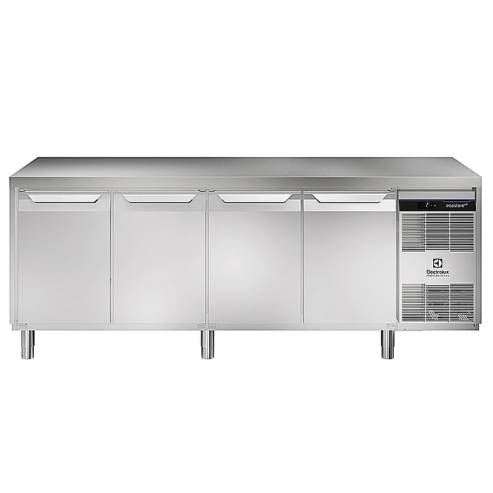 ecostore HP Premium<br>Tavolo refrigerato 590lt, 4 porte, con unità refrigerante a destra