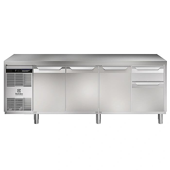 ecostore HP Premium<br>Tavolo refrigerato 590lt, 3 porte, 1/3 e 2/3 cassetti, -2+10°C