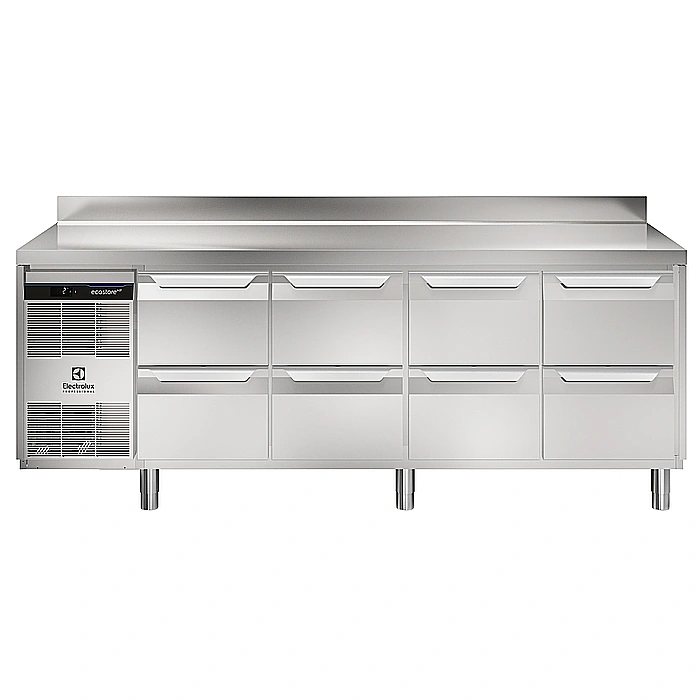 ecostore HP Premium<br>Tavolo refrigerato 590lt, 8 cassetti, -2+10°C, alzatina