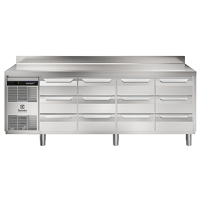 ecostore HP Premium<br>Tavolo refrigerato 590lt, 12x⅓ cassetti, -2+10°C, alzatina