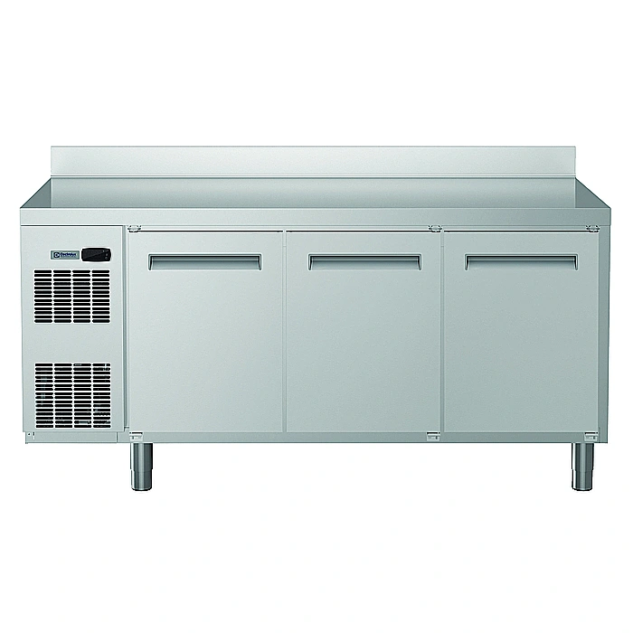 ecostore HP<br>Tavolo refrigerato 3 porte, -2+10°C, AISI 304, con alzatina, R290