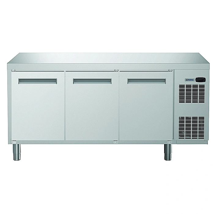 ecostore HP<br>Tavolo refrigerato 3 porte, AISI 304 gruppo refrigerato a dx, R290