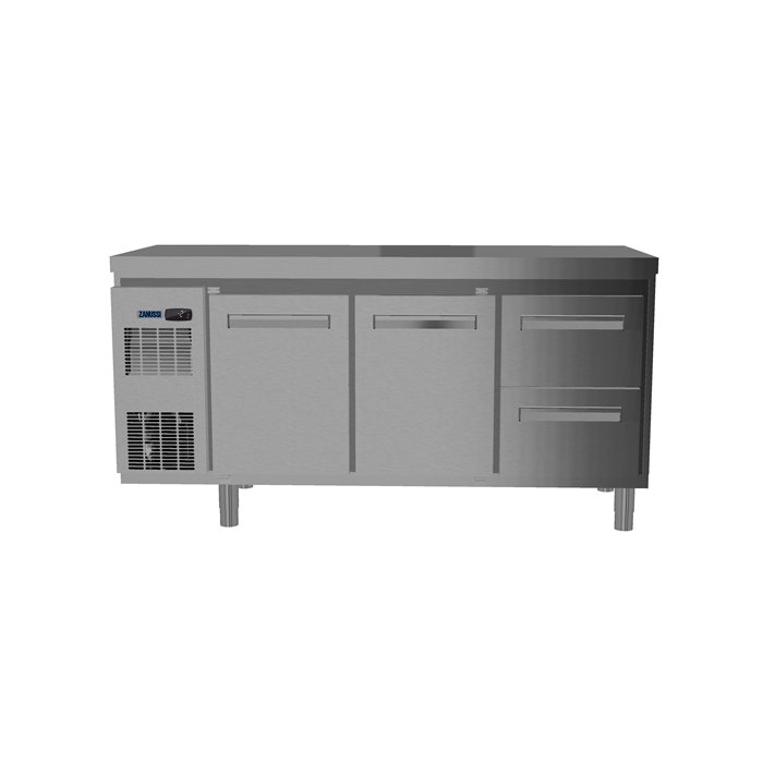 Digital Undercounter<br>Refrigerated Counter - 2 Doors and 2 1/2 Drawers (R290) with top