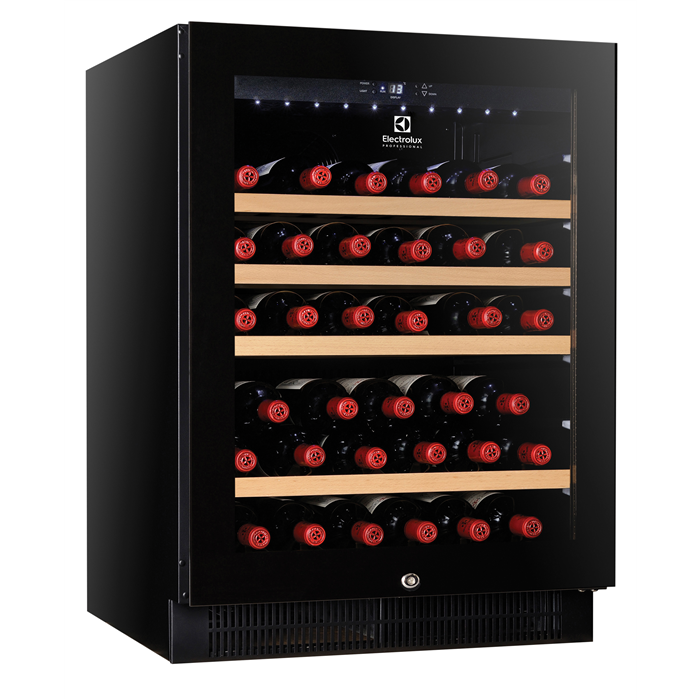Armadi digitali<br>Cantinetta vini 1 porta in vetro, capacità 50 bottiglie, colore nero, compressore velocità variab