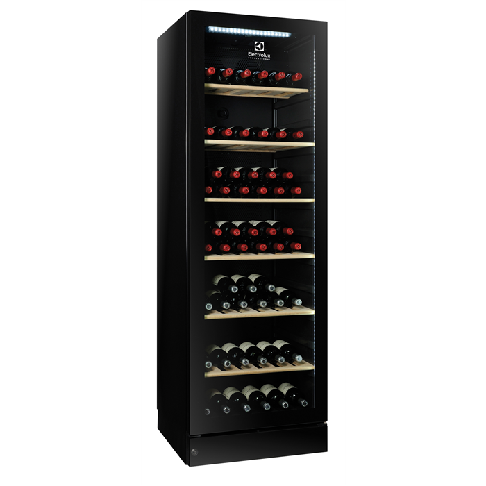 Armadi digitali<br>Cantinetta vini 1 porta in vetro, capacità 170 bottiglie, colore nero, compressore velocità variab