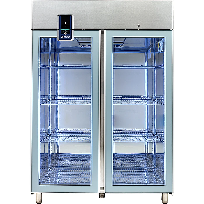 ecostore Premium<br>Kylskåp Ecostore Premium (digital display) 2 glasdörrar 1430L, köldmedium: R290. +2+10°C. AISI 304
