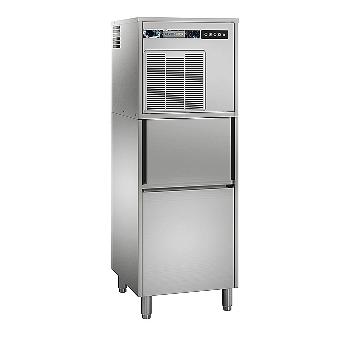 Produttori di ghiaccio<br>Produttore di ghiaccio granulare, 178 kg/24 h, raffreddamento ad acqua, con contenitore da 64 kg