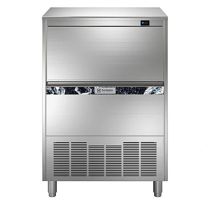 Produttori di ghiaccio<br>Produttore di ghiaccio a cubetti (22 grammi), 83 kg/24 h, raffreddamento ad aria, con contenitore da 35 kg, con pompa di scarico