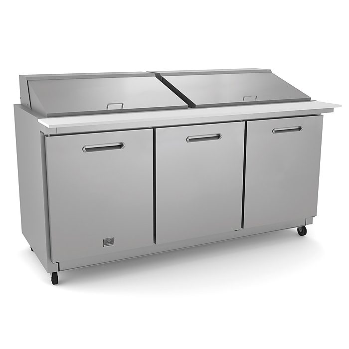 Refrigeration Equipment<br>3-Door Mega Top Prep 72