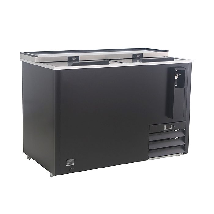 Refrigeration Equipment<br>Slide Top Bottle Cooler Black 50