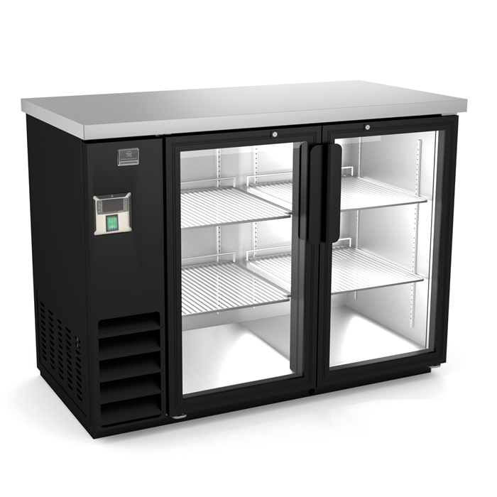 Refrigeration Equipment<br>Bar Equipment 2-glass door Refrigerator, 11.8 cu.ft, 48