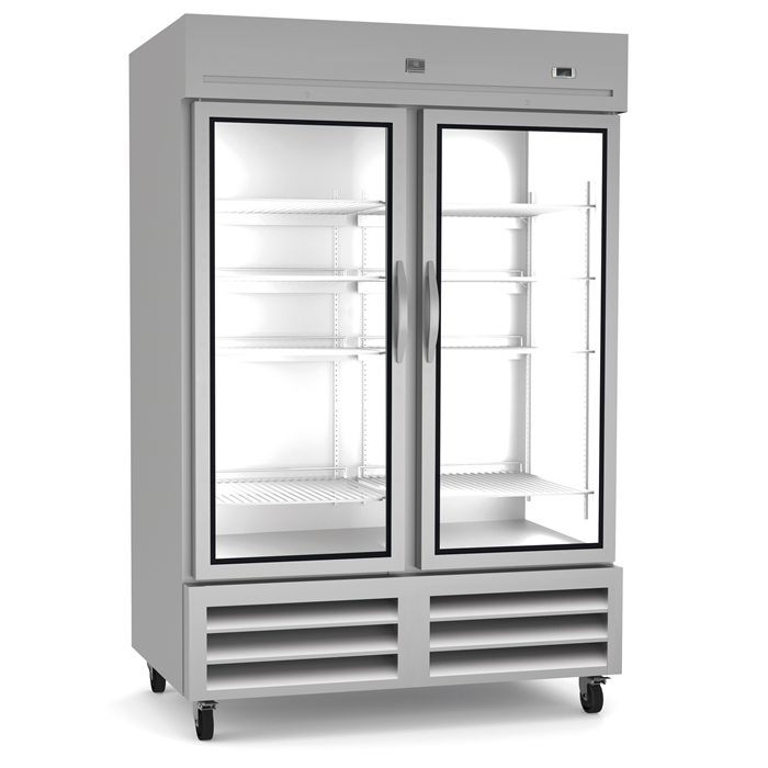 Refrigeration Equipment<br>2-Glass Door Full Height Refrigerator 54