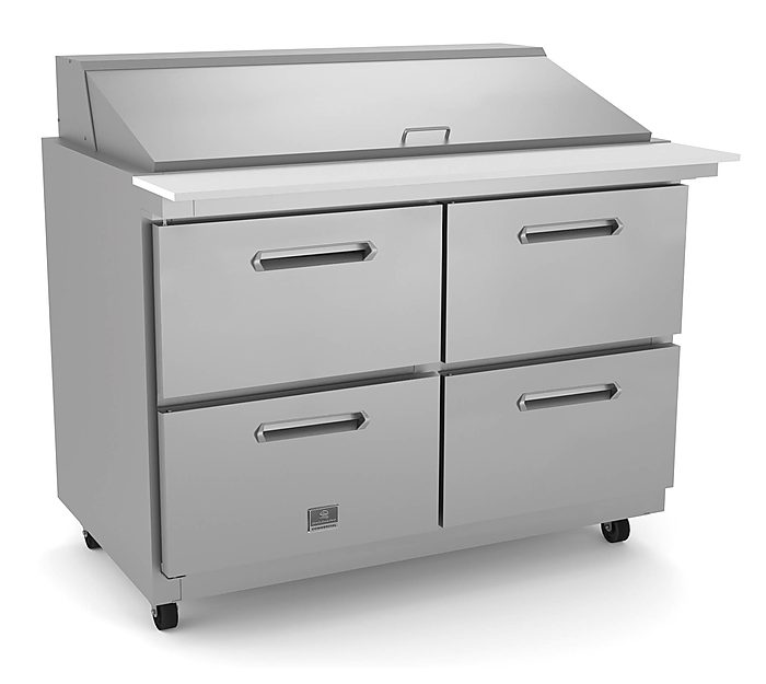 Refrigeration Equipment<br>4-Drawer Mega Top Prep Table 48