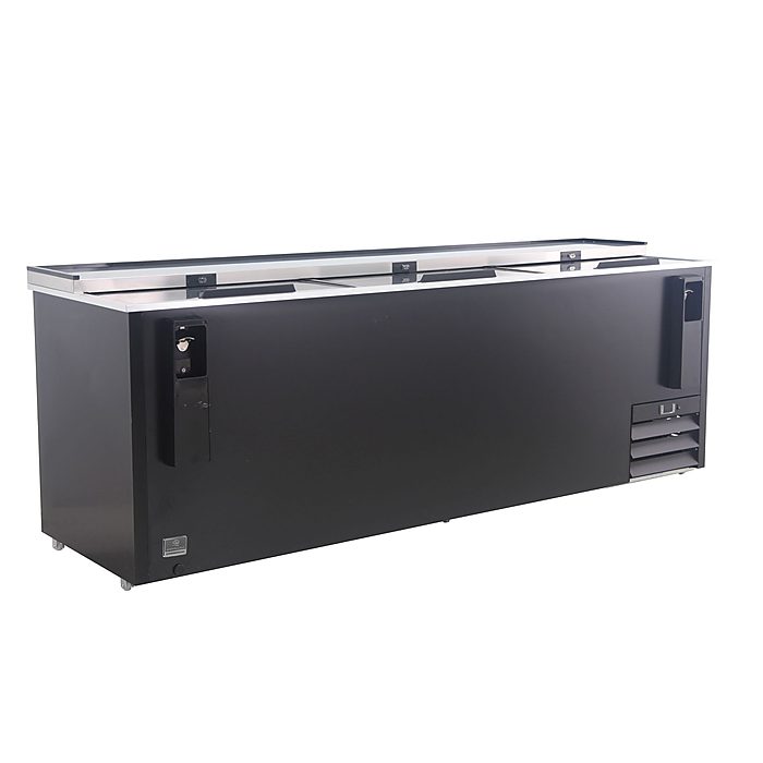 Refrigeration Equipment<br>Slide Top Bottle Cooler Black 95