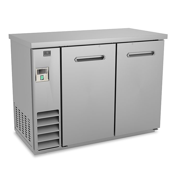 Refrigeration Equipment<br>2-Solid Door Back Bar Cooler Stainless Steel 49
