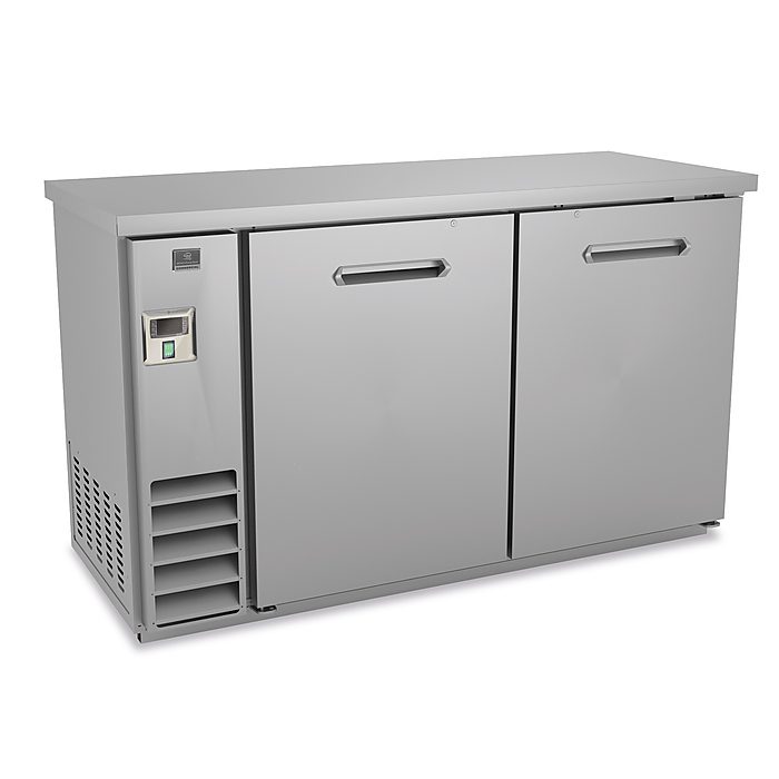 Refrigeration Equipment<br>2-Solid Door Back Bar Cooler Stainless Steel 61
